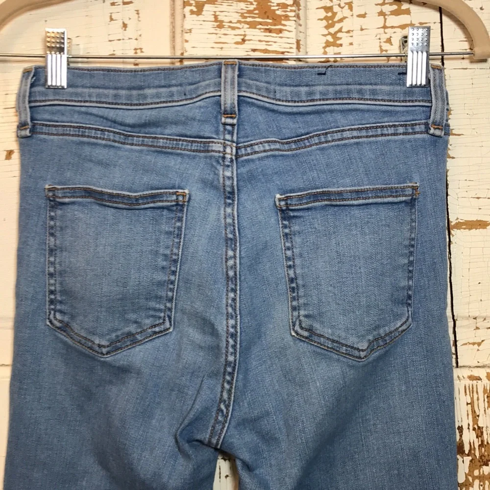 💙 Veronica Beard Carolyn 10” Baby Boot Pink Stripe Jeans - Picture 11 of 14